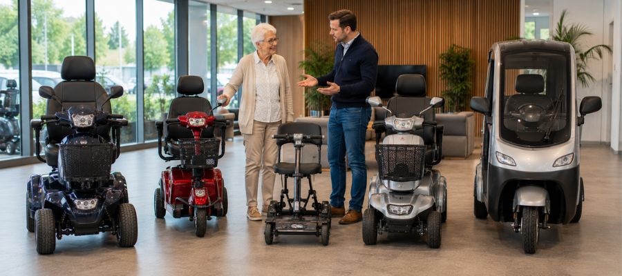 hoe breed is een scootmobiel