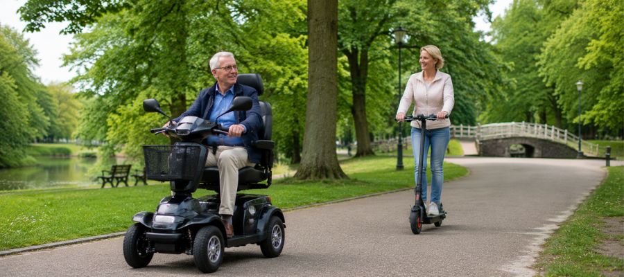 Scootmobiel vs. elektrische scooter