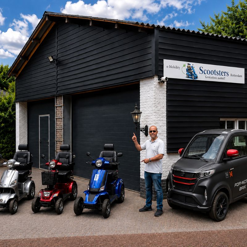 scooters-showroom in de regio rotterdam