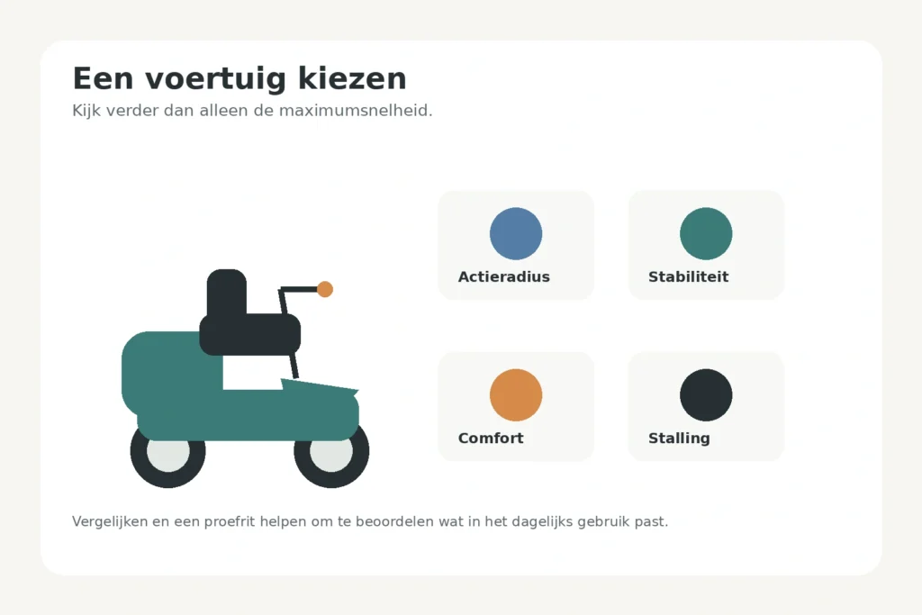 Een gehandicaptenvoertuig kiezen