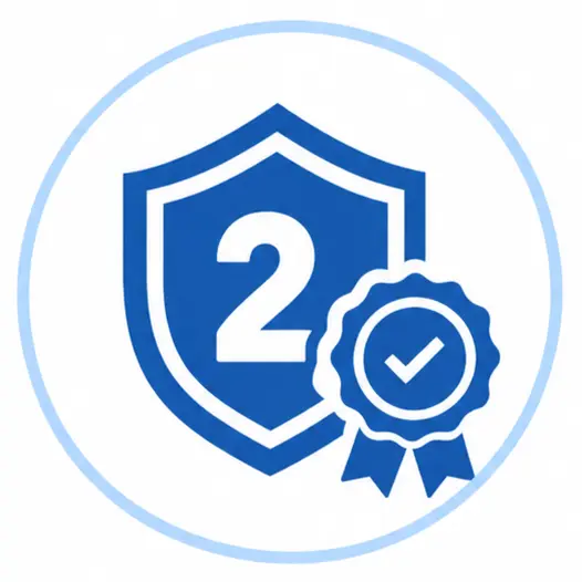 2 jaar garantie