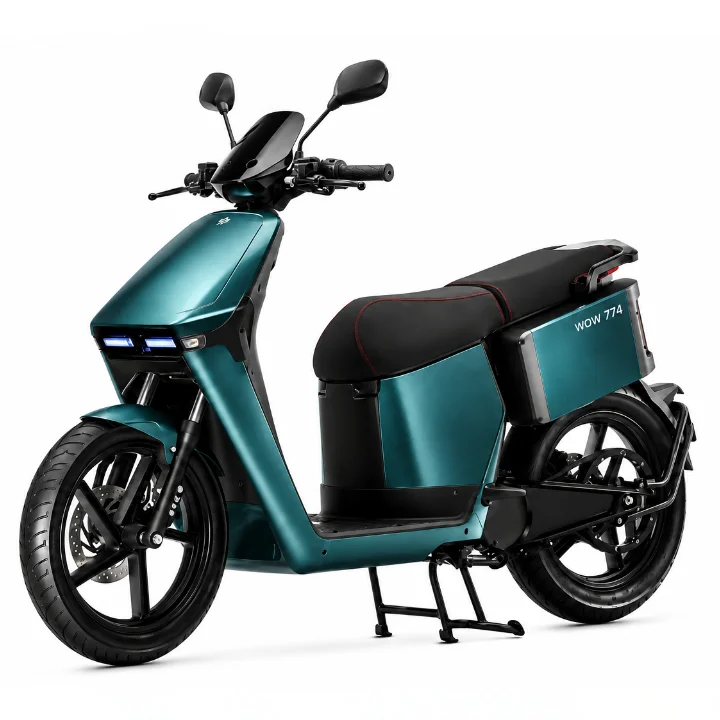 Wow 774 E-scooter Petrolblauw Voorzijde Andere Zijde