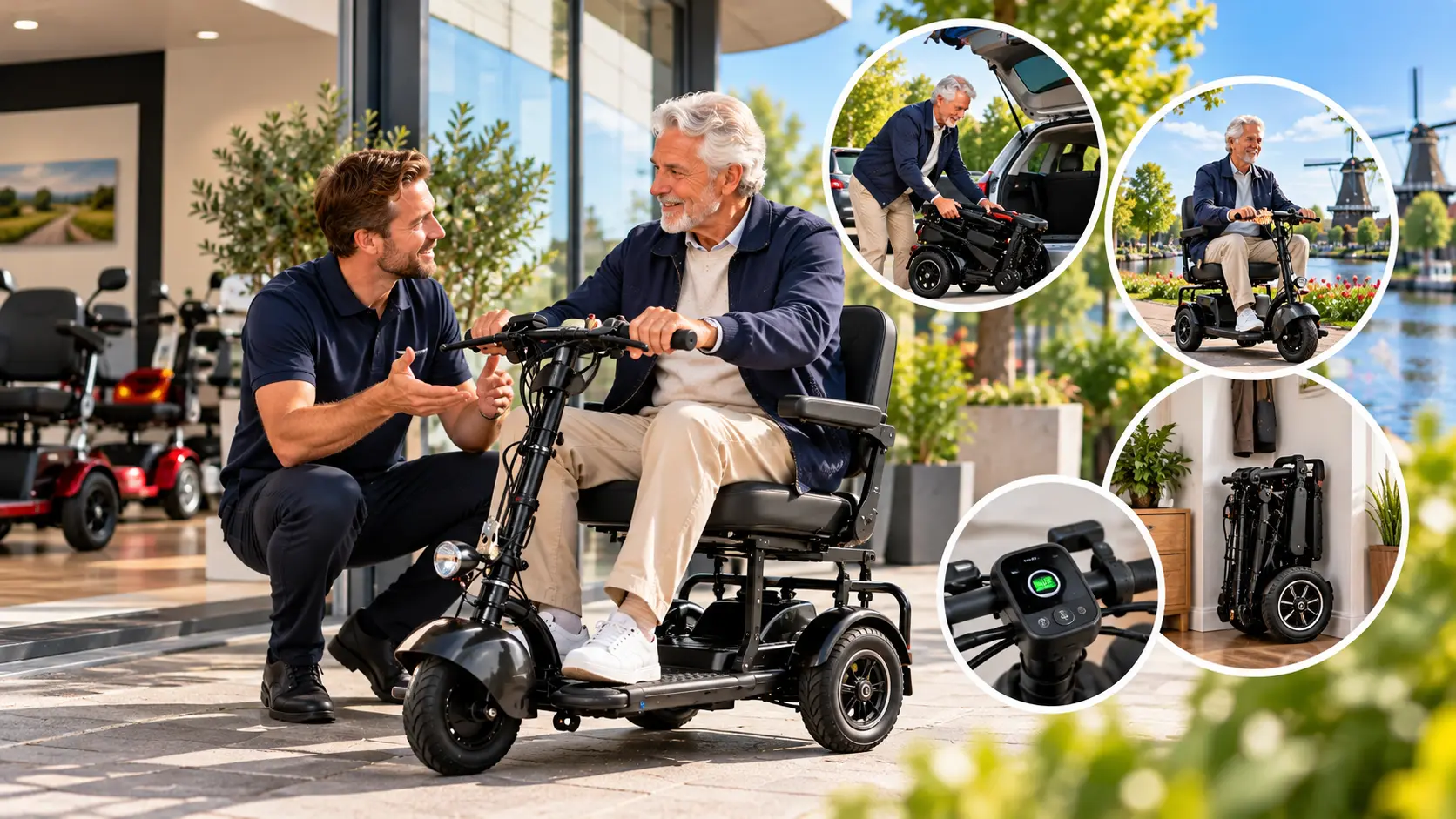 opvouwbaar of een vaste scootmobiel