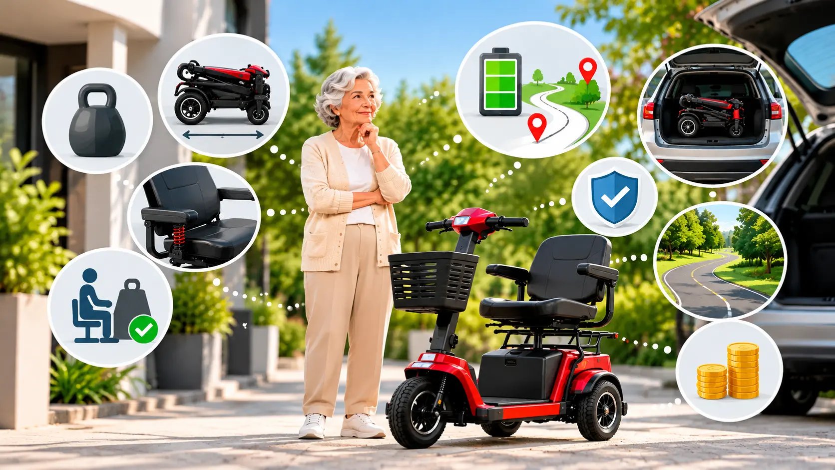 waar u op moet letten bij het kiezen van een opvouwbare scootmobiel